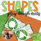 Shapes Dough Mats Jungle Theme