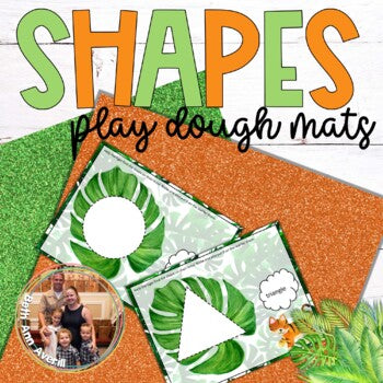 Shapes Dough Mats Jungle Theme