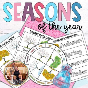 Seasons of the Year Flashcard Printable Set