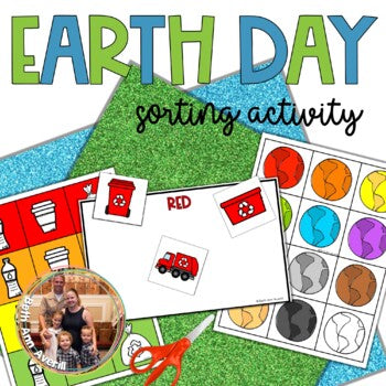 Earth Day Activities Color Sorting