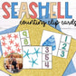 Seashell Counting Clip Cards for a Beach Theme
