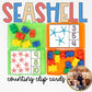 Seashell Counting Clip Cards for a Beach Theme