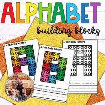 Building Bricks Alphabet Letter Cards Learning the alphabet