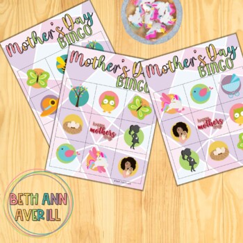 Mothers Day Activities for Preschoolers Bingo Cards for Mother's Day