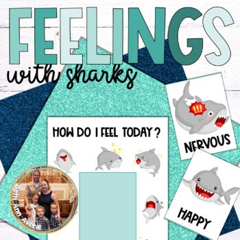 Identifying Feelings and Emotions with Sharks Activity Shark week Check In Chart