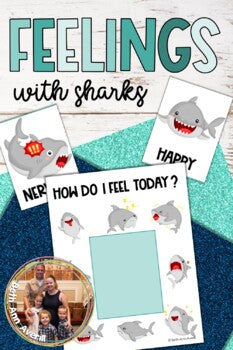 Identifying Feelings and Emotions with Sharks Activity Shark week Check In Chart