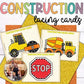 Construction Vehicles Lacing Cards for Preschooler Construction Zone Theme Week