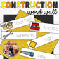 Construction Themed Word Wall Tracing Cards for Preschoolers