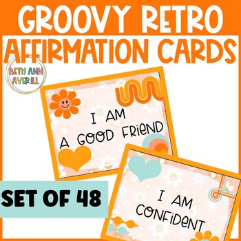 Groovy Boho Affirmation Posters Retro Classroom Decorations