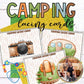 Camping Lacing Cards for Preschooler Camping Theme Activities