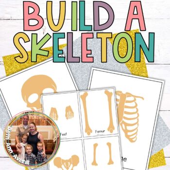 Halloween Activity Build a Skeleton Cut and Paste