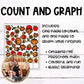 Autumn Count and Graph Math Game for Preschoolers