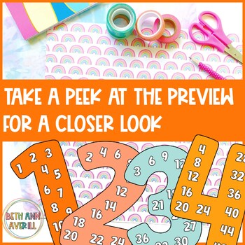 Groovy Boho Skip Counting Numbers Posters for Classroom Decor