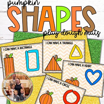 Pumpkin Shape Activity Play Dough Mats Fine Motor Halloween Playdough Mats