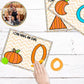 Pumpkin Shape Activity Play Dough Mats Fine Motor Halloween Playdough Mats