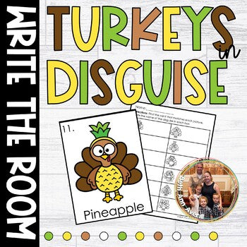 Turkey In Disguise Thanksgiving Write the Room for Fall