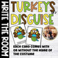 Turkey In Disguise Thanksgiving Write the Room for Fall
