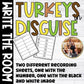 Turkey In Disguise Thanksgiving Write the Room for Fall