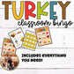Thanksgiving Classroom Bingo Cards