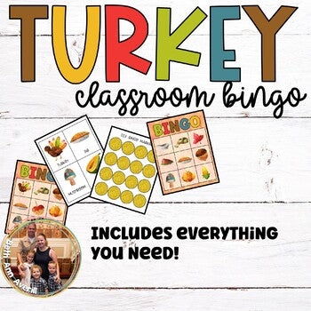 Thanksgiving Classroom Bingo Cards