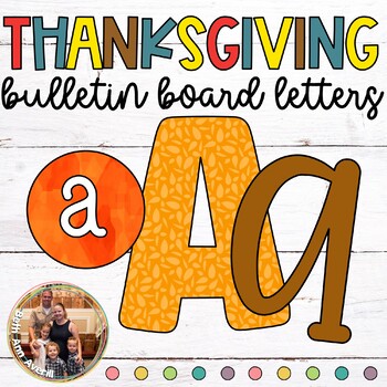 Thanksgiving Bulletin Board Letters Set