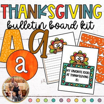 Thanksgiving Bulletin Board Writing Prompts Bulletin Board Borders and Letters