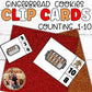Gingerbread Man Counting Matching Numbers Clip Cards