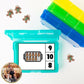 Gingerbread Man Counting Matching Numbers Clip Cards