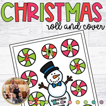 Christmas Roll and Cover Dice Game