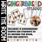 Gingerbread Man Write the Room Math Writing Centers with Shapes Recognition