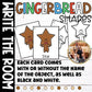 Gingerbread Man Write the Room Math Writing Centers with Shapes Recognition