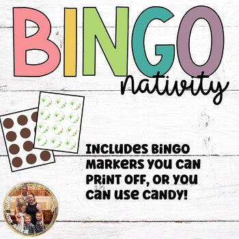 Nativity Bingo Christmas Party Games for Christmas Bible Activities Preschool