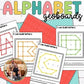 Geoboard Task Cards Uppercase Alphabet