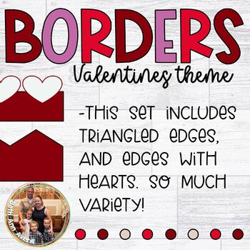 Valentine's Day Bulletin Board Borders Set