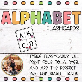Valentine's Day Alphabet Flashcards Uppercase and Lowercase Alphabet Letters