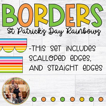 St Pattys Day Bulletin Board Editable Rainbow for St. Patrick's Day