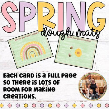 Spring Play Dough Mats for Preschoolers