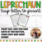 Editable St. Patrick's Day Leprechaun Trap Letter to Parents Activity