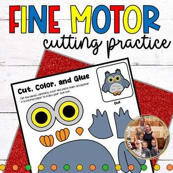 Cutting and Pasting Birds Paper Craft