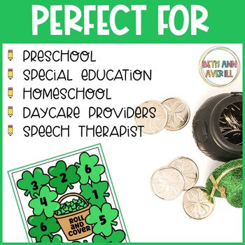 St. Patrick's Day Roll and Cover Dice Game