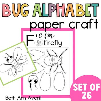 Letter Crafts Insect and Bug Printable Alphabet Craft