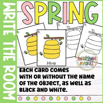 Spring Write the Room Kindergarten