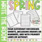 Spring Write the Room Kindergarten