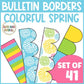 Spring Bulletin Board Borders Kit for March Printable Bulletin Board Borders