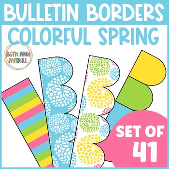 Spring Bulletin Board Borders Kit for March Printable Bulletin Board Borders
