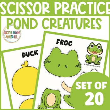 Pond Animals Cut and Paste Activities Spring Crafts for Pond Life in Primary
