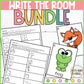 Kindergarten Write the Room Growing Bundle Including Winter Christmas Fall