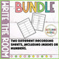 Kindergarten Write the Room Growing Bundle Including Winter Christmas Fall