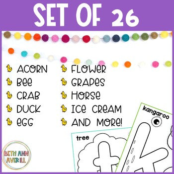 Alphabet Letter Crafts Cut and Paste Create Your Own Alphabet Book Gift