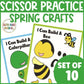 Spring Cut and Paste Spring Cutting Practice Crafts